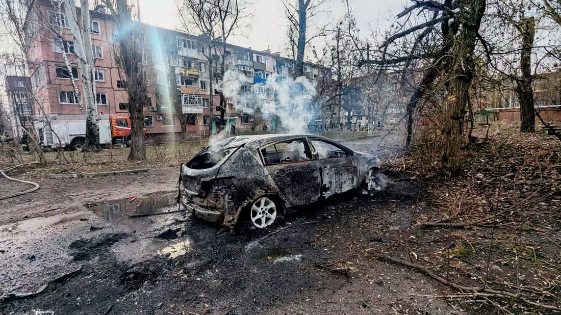  In der südostukrainischen Großstadt Krywyj Rih kam es infolge russischer Angriffe zu massiven Stromausfällen. (Archivbild) - Bild: Uncredited/Ukrainian Emergency Service/dpa