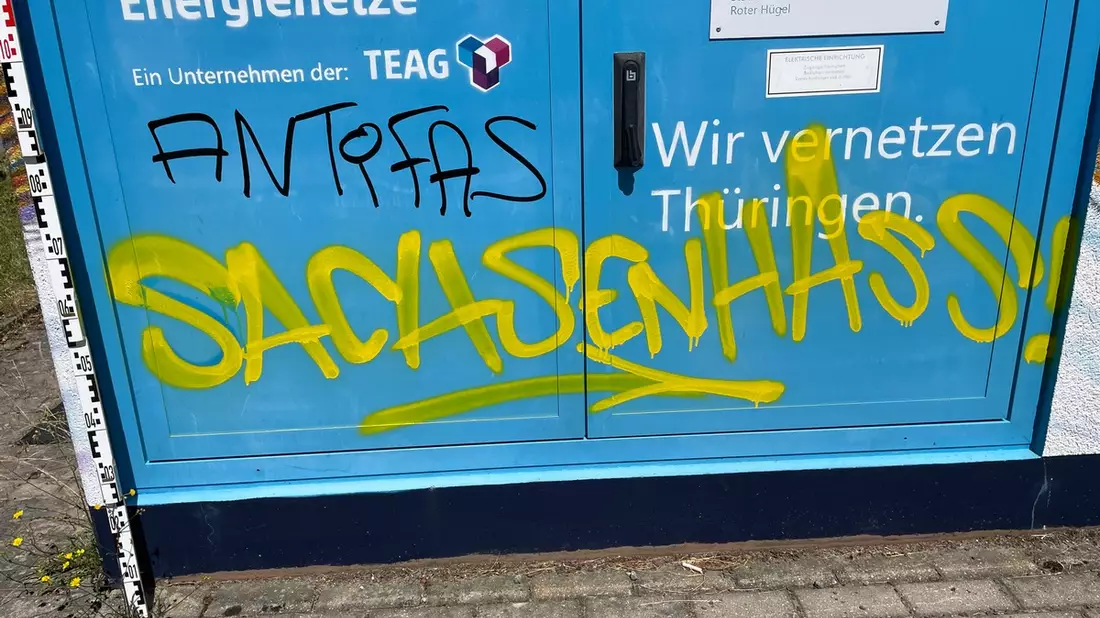 LPI-G: Schmierereien mit Fußballbezug - die Polizei bittet um Mithilfe - Bild: presseportal.de