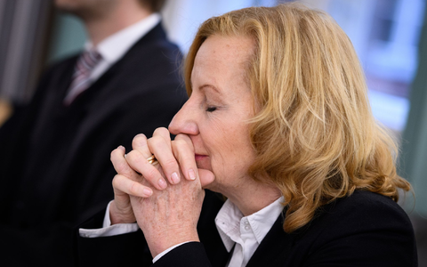 Patricia Schlesinger, ehemalige Intendantin des RBB, beim Prozess am Landgericht Berlin. (Archivbild)  - Foto: Bernd von Jutrczenka/dpa