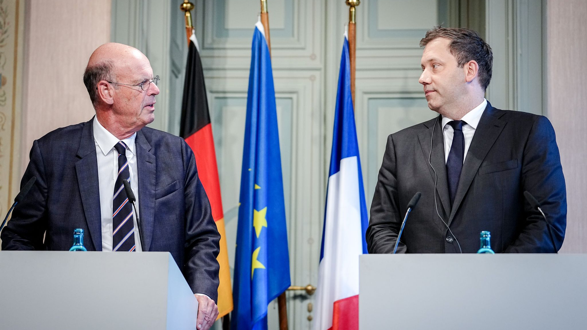 Klingbeil und Lombard berieten sich unter anderem zum Zollkonflikt mit den USA.  - Foto: Kay Nietfeld/dpa