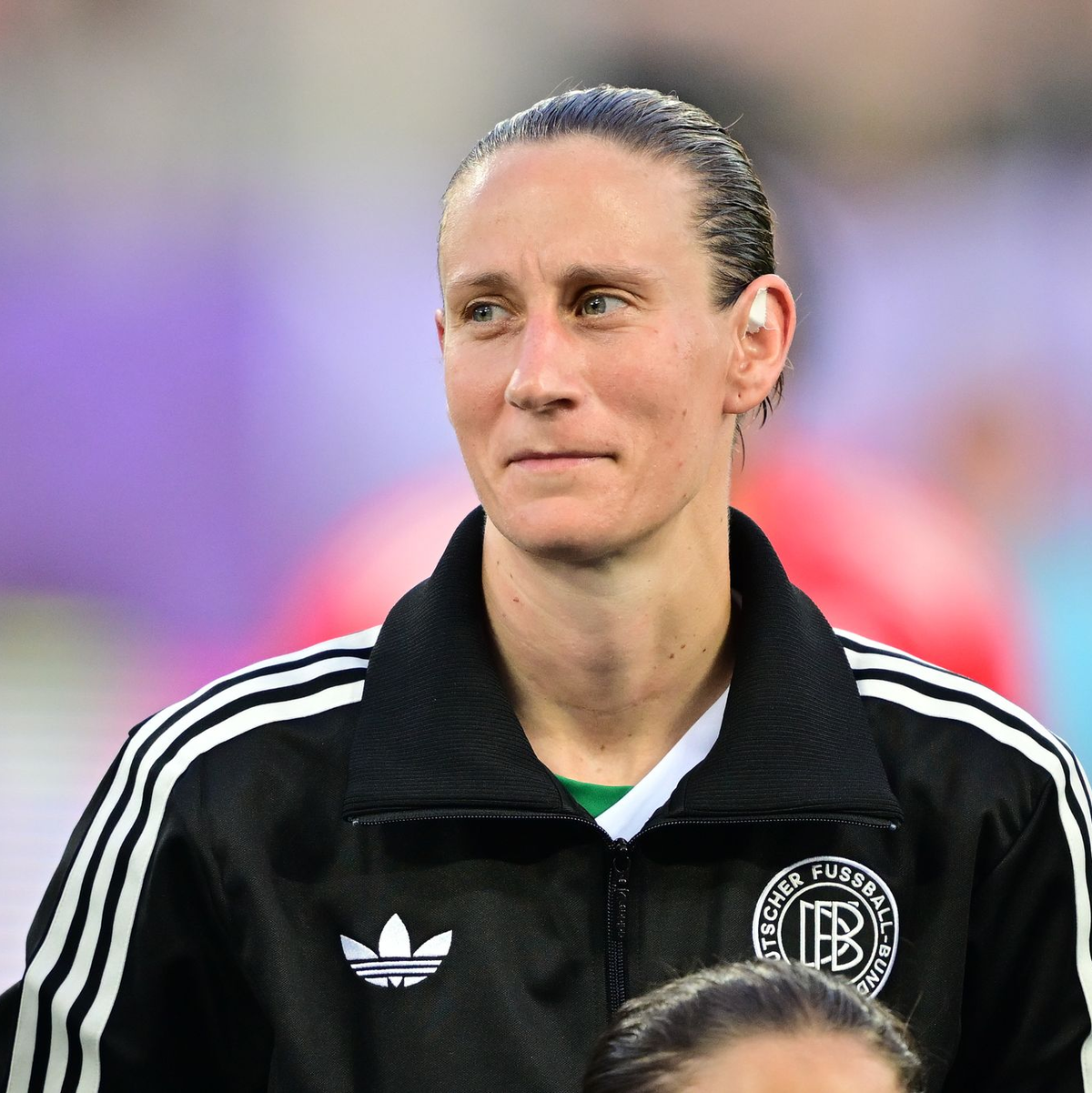 Offensive Torhüterin: Ann-Katrin Berger  - Foto: Sebastian Christoph Gollnow/dpa