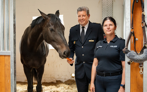 POL-BS: Modernisierte Stallanlagen der Reiter- und Diensthundführerstaffel Braunschweig eingeweiht - Foto: presseportal.de