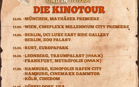 DAS KANU DES MANITU: Abahachi, Ranger und Dimitri gehen auf große Kinotour! - Foto: presseportal.de