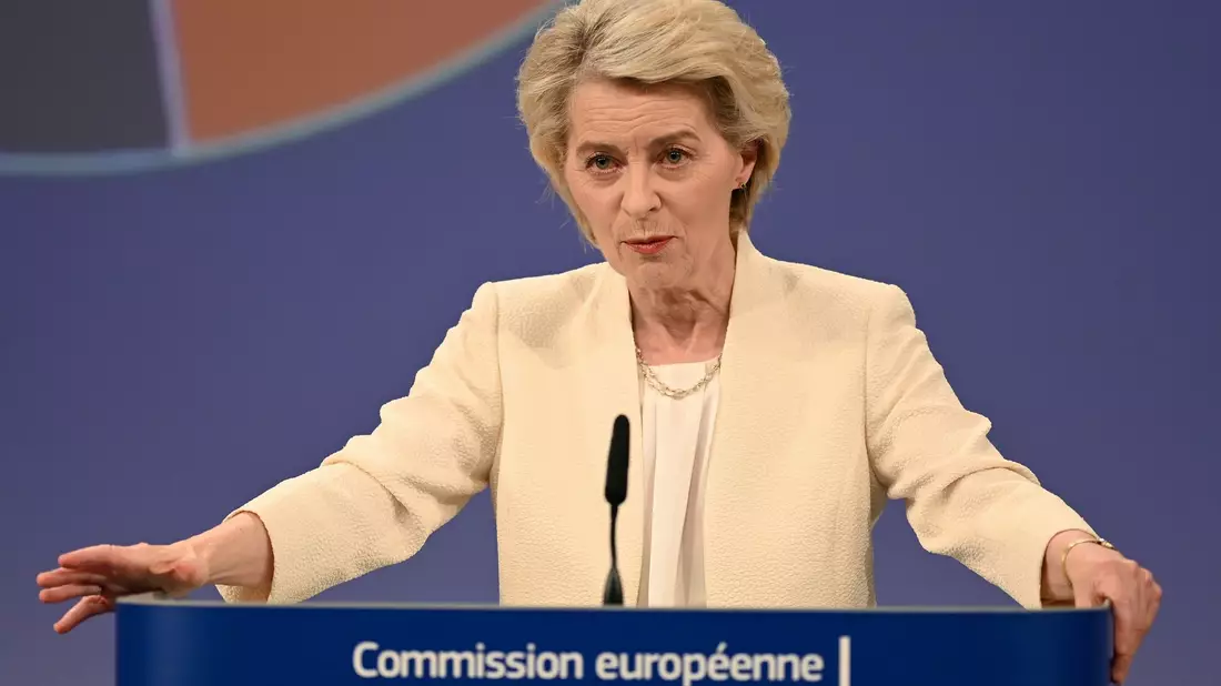 Für Kommissionschefin Ursula von der Leyen endete der Zwischenfall glimpflich. (Archivbild) - Bild: Ansgar Haase/dpa