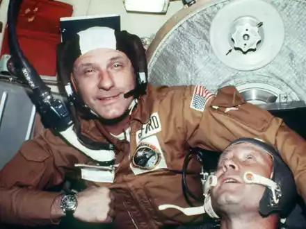 Vor 50 Jahren begann mit dem historischen Händedruck der Russen und Amerikaner im All auch die Zusammenarbeit der Großmächte im Weltraum. (Handout) - Foto: picture alliance / dpa