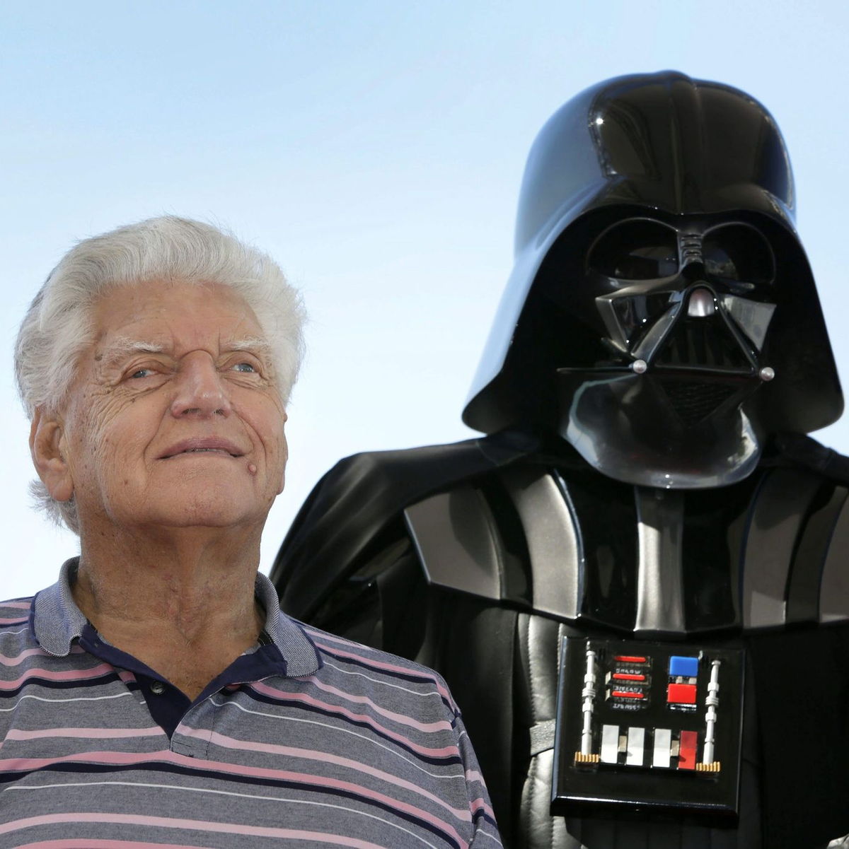 Der Schauspieler David Prowse spielte Darth Vader in der ursprünglichen Star Wars-Filmtrilogie.  - Foto: Susanna Saez/EFE/EPA/dpa