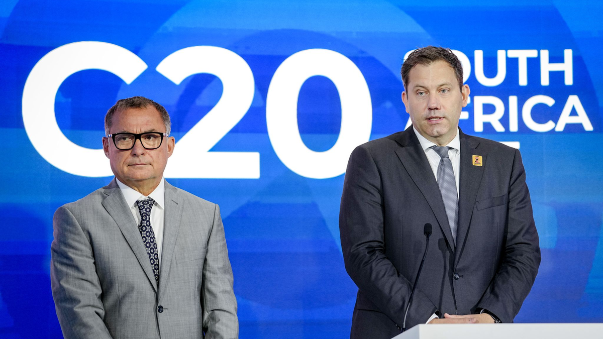 Nagel und Klingbeil beim Treffen der G20 in Südafrika. - Foto: Kay Nietfeld/dpa