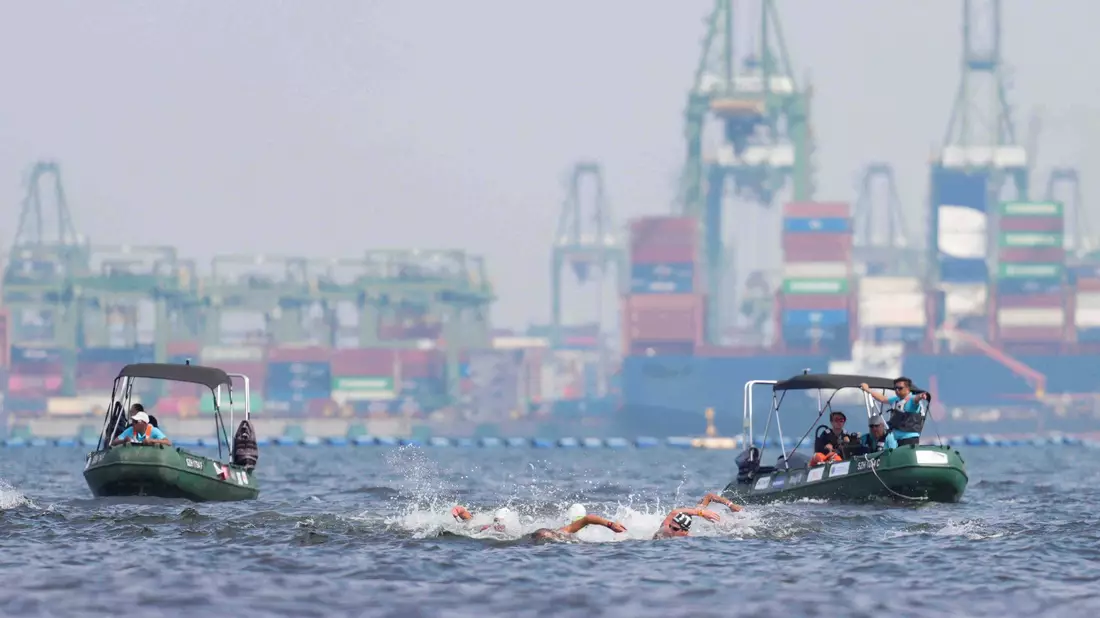 Der Knockout Sprint wird in Singapur erstmals bei Weltmeisterschaften ausgetragen. - Bild: Vincent Thian/AP/dpa