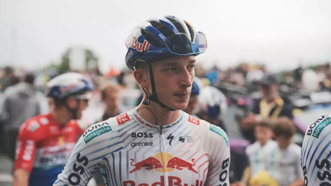 Der deutsche Rad-Jungstar Florian Lipowitz.  - Bild: Thibault Camus/AP/dpa