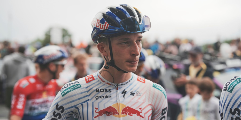 Der deutsche Rad-Jungstar Florian Lipowitz.  - Foto: Thibault Camus/AP/dpa