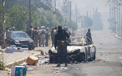 Suwaida ist seit Tagen Schauplatz neuer Gewalt in Syrien. - Foto: Moawia Atrash/dpa