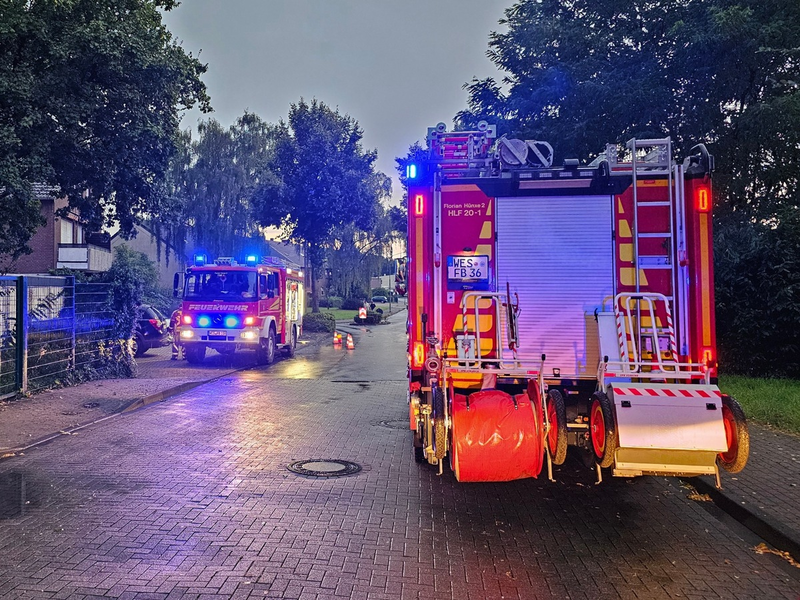 FW Hünxe: Zwei unwetterbedingte Einsätze für die Feuerwehr Hünxe - Foto: presseportal.de