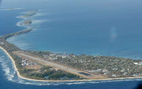 Tuvalu könnte in 100 Jahren im Meer versunken sein. (Archivbild) - Foto: Alastair Grant/AP/dpa