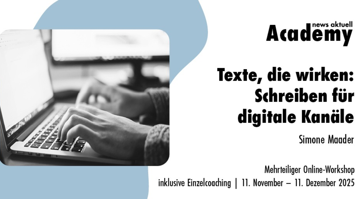 Texte, die wirken: Schreiben für digitale Medien - auf allen Kanälen / Mehrteiliger Online-Workshop inklusive Einzelcoaching - Foto: presseportal.de