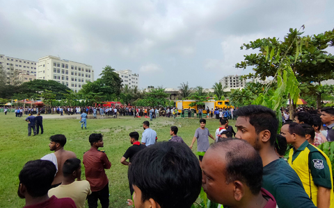 Ort des Unglücks war die Schule Milestone School and College. - Foto: Mahmud Hossain Opu/AP/dpa