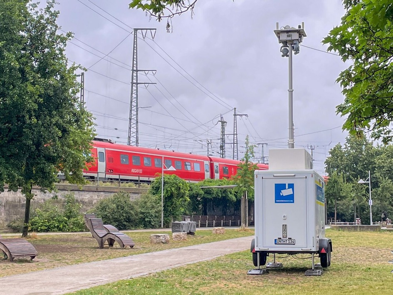 POL-MFR: (740) BAYAERN. 360° SICHERHEIT. BAHNHOF. - Erweiterung der mobilen Videoüberwachung im Celtispark - Foto: presseportal.de