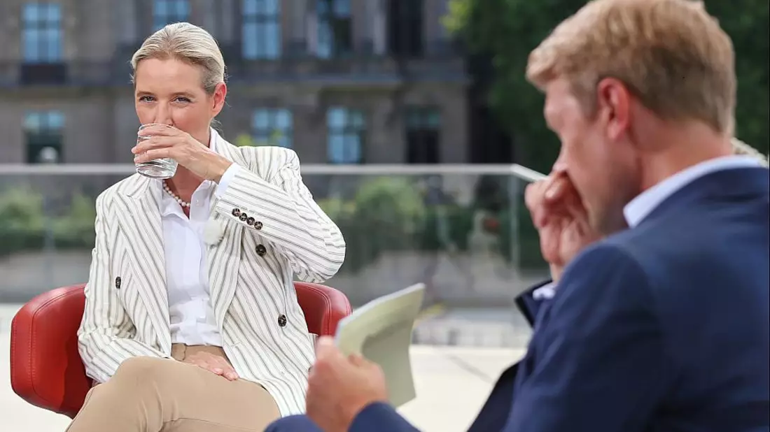 Alice Weidel und Markus Preiß am 20.07.2025 - Bild: über dts Nachrichtenagentur