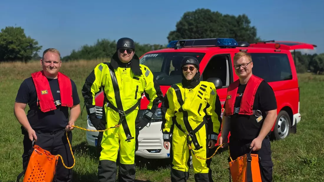 FW Celle: Neue Wasserrettungseinheiten bei der Feuerwehr Celle über an der Aller - Bild: presseportal.de