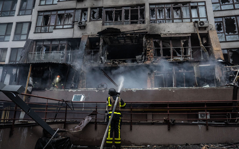 Immer wieder nimmt Russland auch Kiew ins Visier. - Foto: Patryk Jaracz/SOPA Images via ZUMA Press Wire/dpa Immer wieder nimmt Russland auch Kiew ins Visier. - Foto: Patryk Jaracz/SOPA Images via ZUMA Press Wire/dpa