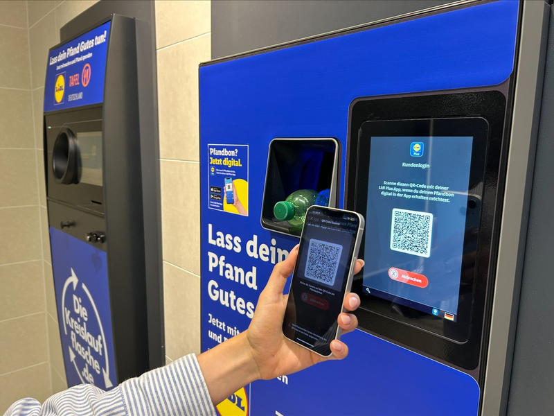 Lidl entwickelt Pfandrückgabe weiter und führt digitalen Pfandbon deutschlandweit ein / Für kundenfreundliche Digitalisierung und einen nachhaltigen Lebensmitteleinzelhandel - Foto: presseportal.de