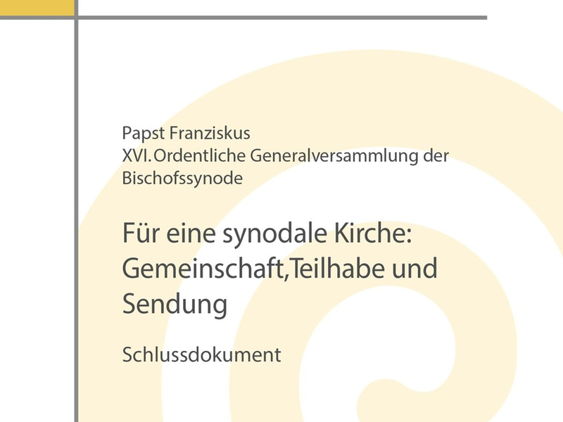 Schlussdokument der Weltsynode als Broschüre erschienen - Foto: presseportal.de