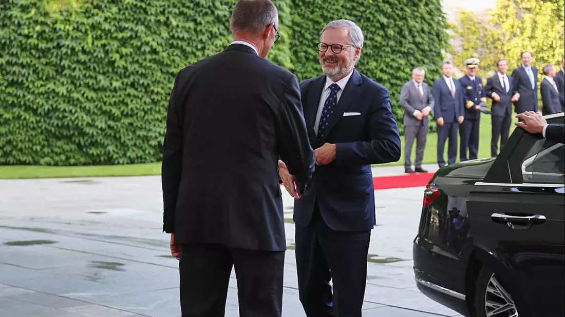 Friedrich Merz und Petr Fiala am 22.07.2025 - Bild: über dts Nachrichtenagentur