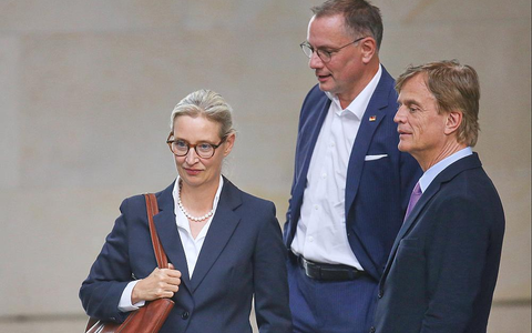Alice Weidel, Tino Chrupalla und Bernd Baumann (Archiv) - Foto: über dts Nachrichtenagentur