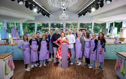 Magdalena Christian Rouven Janina Christian-Johannes Jacqueline Bettina Schliephake-Burchardt Enie van de Meiklokjes Christian Hümbs Felix Gisela Simon Serena Charlotte Monika Das große Backen - Foto: Joyn/Claudius Pflug, presseportal.de