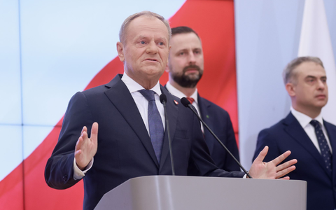 Polens Regierungschef Tusk hat sein Kabinett von 26 auf 21 Ministerposten verkleinert. - Foto: Leszek Szymanski/PAP/dpa