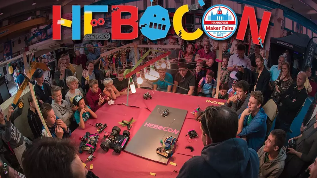 Absurde Technik, erfinderische Tüftelei - und jede Menge Spaß / Hebocon bringt kreative Robotik auf die Maker Faire Hannover - Bild: presseportal.de
