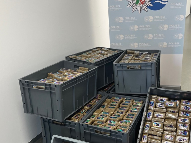 POL-REK: 250723-4: Mehr als 500 Kilo Haschisch sichergestellt - Foto: presseportal.de