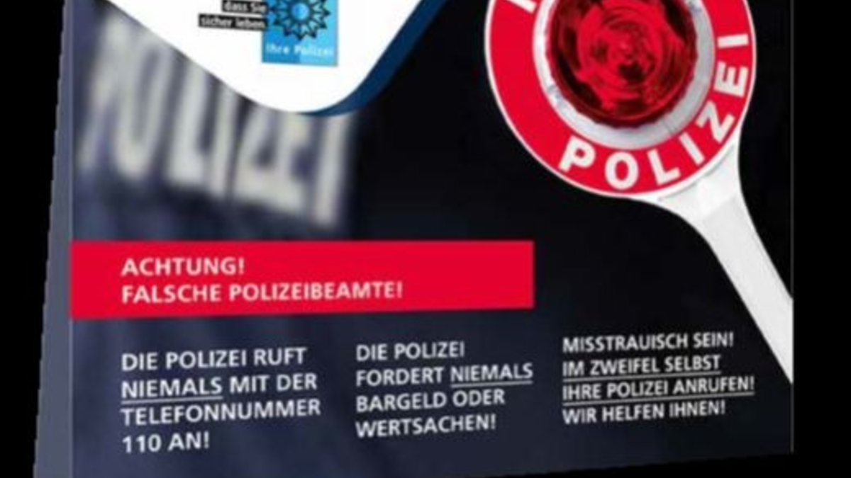POL-PDLD: Aktuelle Warnmeldung der Polizeidirektion Landau zu Schockanrufen und falschen Polizeibeamten - Foto: presseportal.de