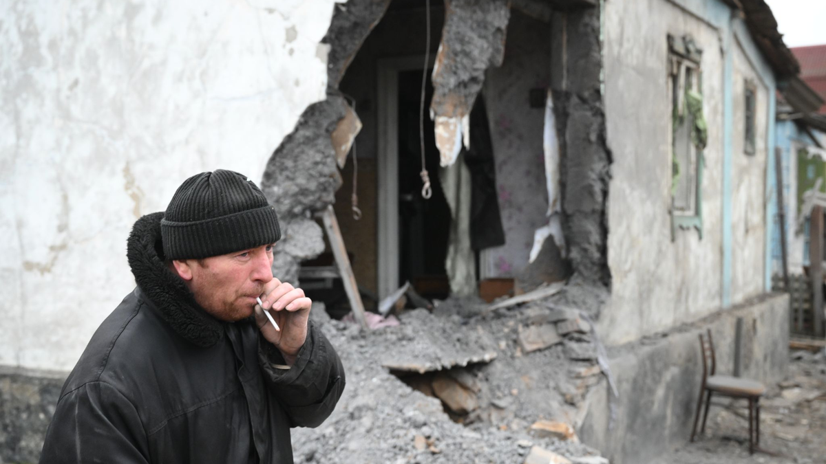 Im russische besetzten Gebiet Donezk gibt es bei Angriffen immer wieder Schäden. (Archivfoto) - Foto: Ilya Pitalev/Sputnik/dpa