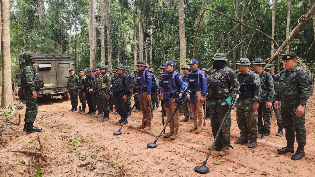 Der Grenzkonflikt zwischen den beiden Ländern schwelt schon lange. (Archivfoto) - Bild: Uncredited/Royal Thai Army/AP/dpa