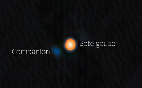 Der Stern Beteigeuze (engl. Betelgeuse) an einer Schulter des Sternbilds Orion hat wahrscheinlich einen Companion. - Foto: --/International Gemini Observatory/NOIRLab/NSF/AURA/dpa Der Stern Beteigeuze (engl. Betelgeuse) an einer Schulter des Sternbilds Orion hat wahrscheinlich einen Companion. - Foto: --/International Gemini Observatory/NOIRLab/NSF/AURA/dpa