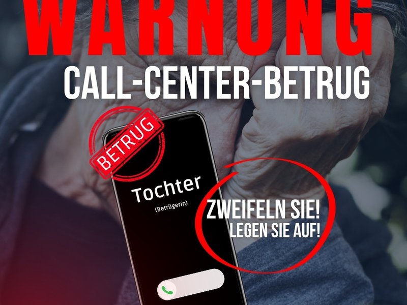 POL-PPTR: Call-Center-Betrug: Telefonbetrüger schlugen erneut zu - es kam zur Übergabe von Bargeld und Wertgegenständen - Foto: presseportal.de