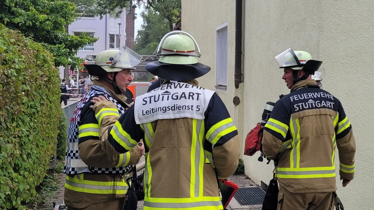 FW Stuttgart: Brand in Wohn- und Geschäftsgebäude - Foto: presseportal.de