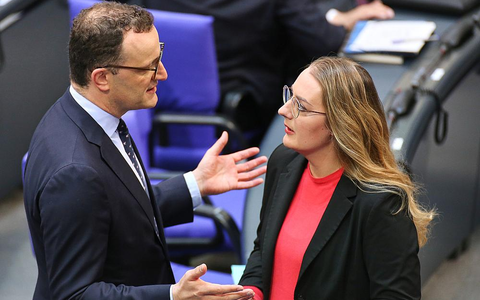 Jens Spahn und Katharina Dröge (Archiv) - Foto: über dts Nachrichtenagentur