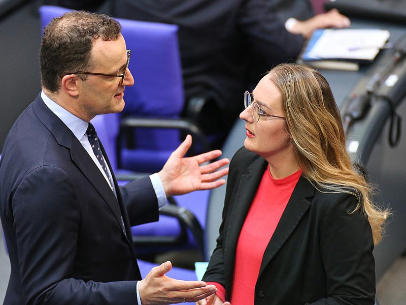 Jens Spahn und Katharina Dröge (Archiv) - Foto: über dts Nachrichtenagentur