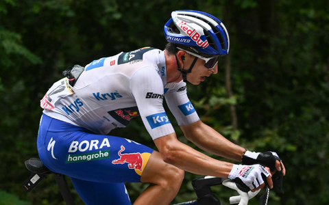 Florian Lipowitz hat mit dem dritten Platz bei der Tour de France den größten Erfolg seiner Karriere gefeiert. - Foto: Marco Bertorello/AFP/dpa