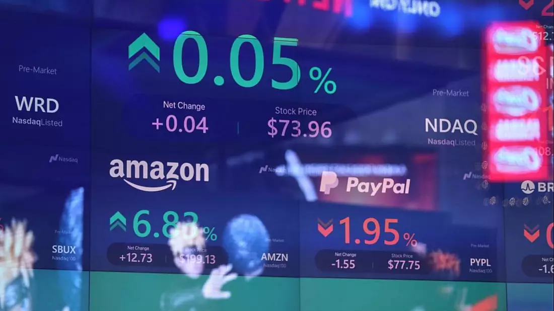 Börsenkurse von Amazon und Paypal an der Nasdaq (Archiv) - Bild: über dts Nachrichtenagentur