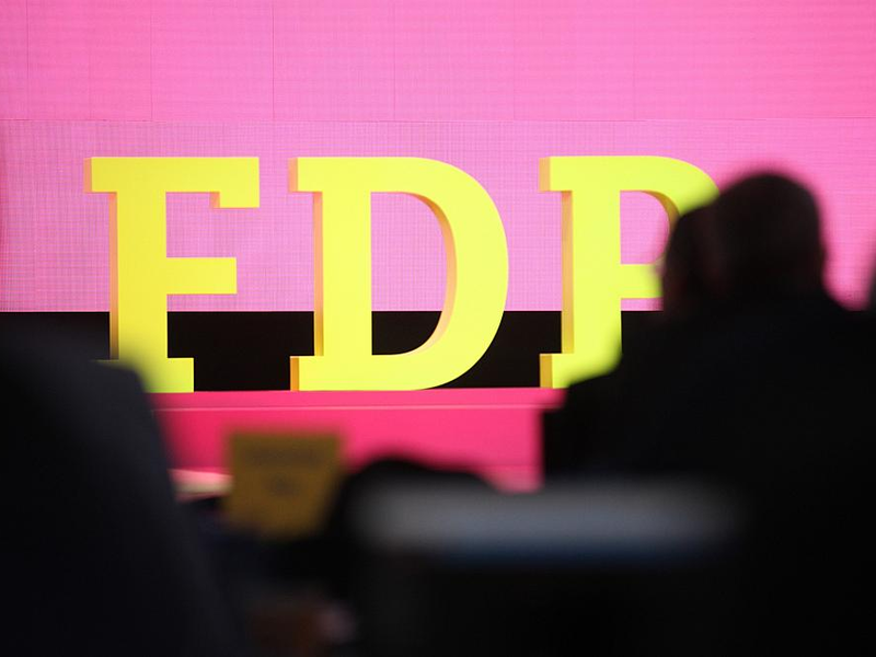 FDP-Logo auf Parteitag (Archiv) - Foto: über dts Nachrichtenagentur