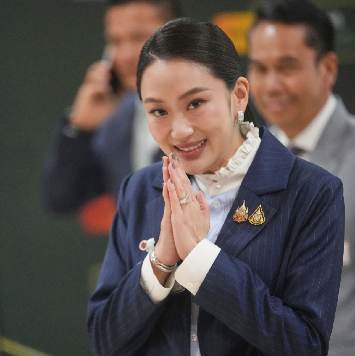 Paetongtarn Shinawatra war im Rahmen des Konflikts vom Amt suspendiert worden. (Archivbild) - Foto: Sakchai Lalit/AP/dpa