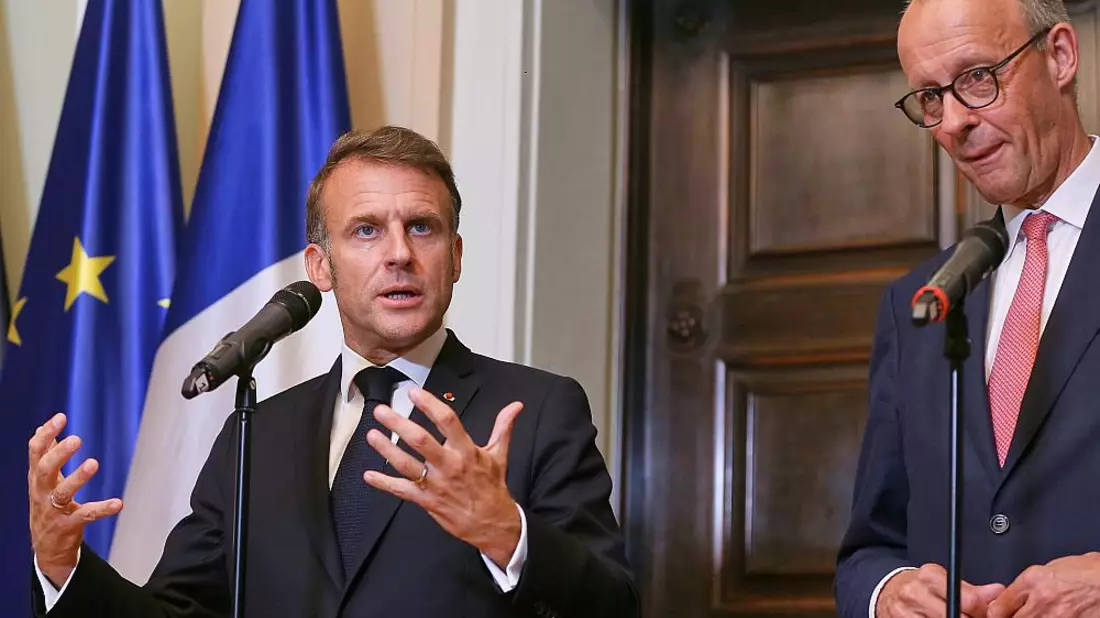 Emmanuel Macron und Friedrich Merz am 23.07.2025 - Bild: über dts Nachrichtenagentur