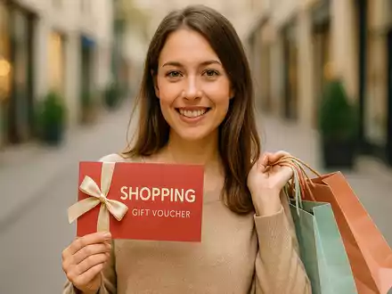 Geschenkgutscheine kaufen - Foto: Redaktion (mithilfe von KI kreiert)