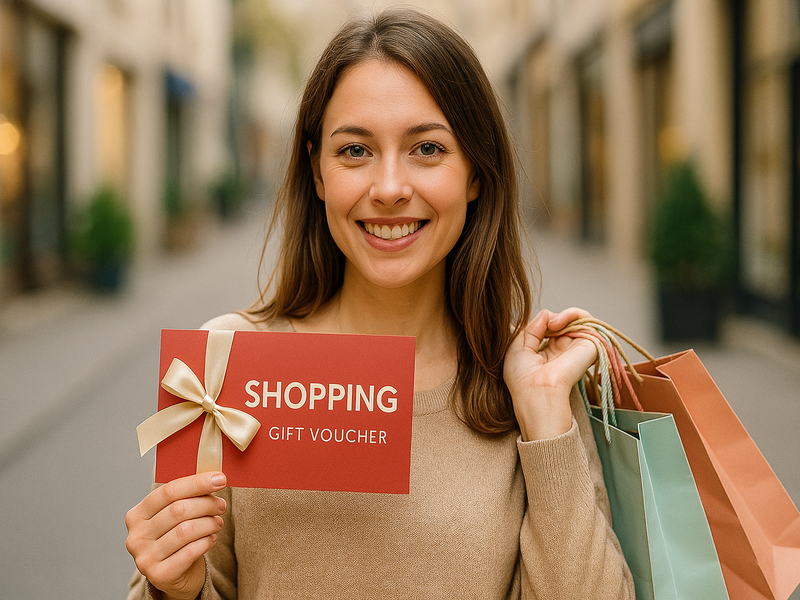 Geschenkgutscheine kaufen - Foto: Redaktion (mithilfe von KI kreiert)