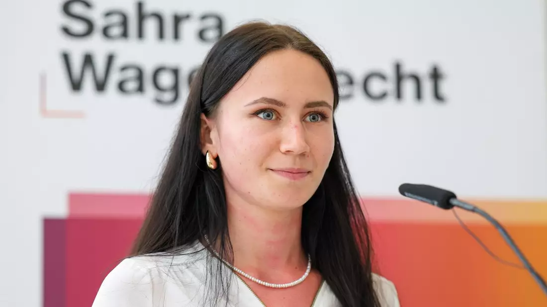 Anastasia Wirsing ist frischgewählte Bundesvorsitzende des BSW-Jugendbündnisses. - Bild: Christoph Reichwein/dpa