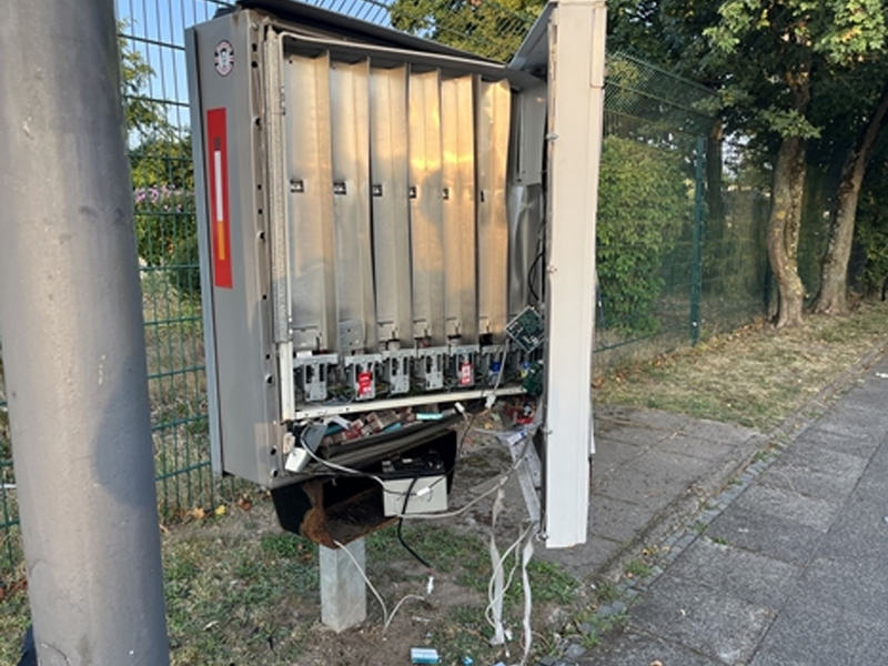 POL-ME: Zigarettenautomat gesprengt: Polizei ermittelt - 2507123 - Foto: presseportal.de