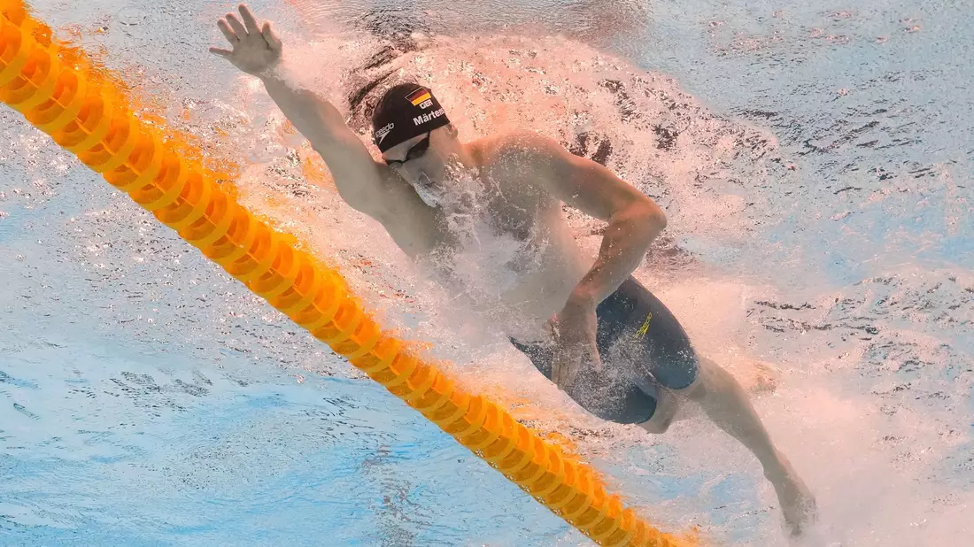Angelina Köhler hat es bei der Schwimm-WM nicht auf das Podest geschafft. - Bild: Lee Jin-man/AP/dpa