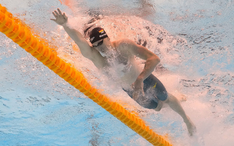 Anna Elendt verbesserte den deutschen Rekord über 200 Meter Brust auf der Kurzbahn. - Foto: Lee Jin-man/AP/dpa
